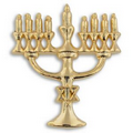 Menorah Lapel Pin